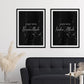 Black Marbled Islamic Quote Wall Art