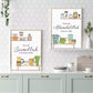 Kitchen Floral And Jars Decor With Islamic Quote