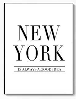 New York City Black And White Modern Wall Art